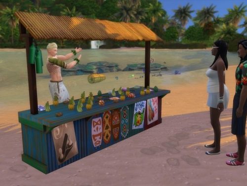 Sulani Craft Sales Table by Serinion at Mod The Sims