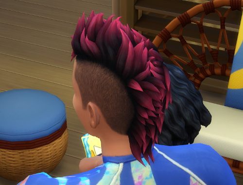 Sulani Mohawk Dip Dye Colors by IntrepidVector at Mod The Sims