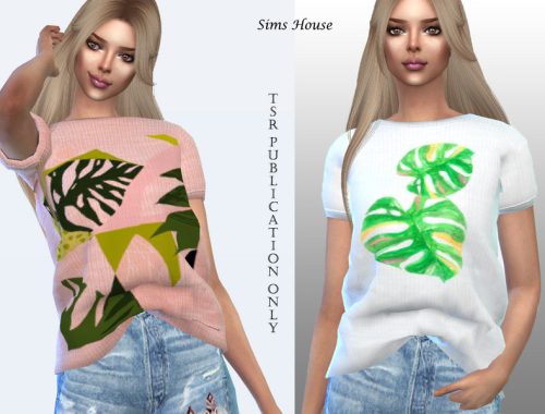 Sulani print t-shirt for women tucked in front