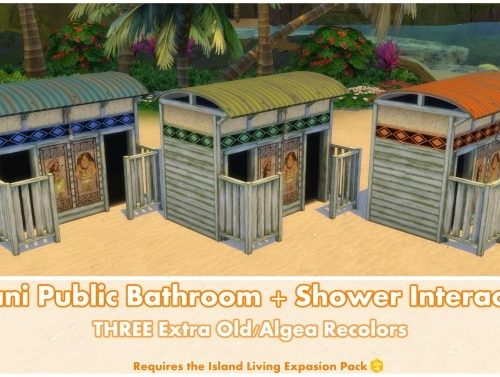 Sulani Public Bathroom + Shower Interaction by Bakie at Mod The Sims