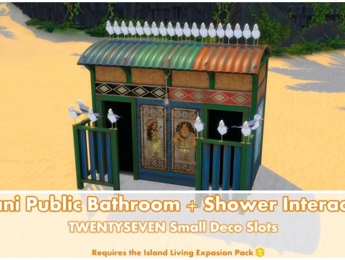 Sulani Public Bathroom + Shower Interaction by Bakie at Mod The Sims