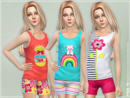 Summer Print Top & Shorts 05