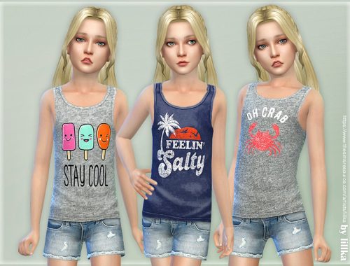 Summer Print Top & Shorts 06