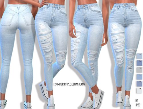 Summer Ripped Denim Jeans