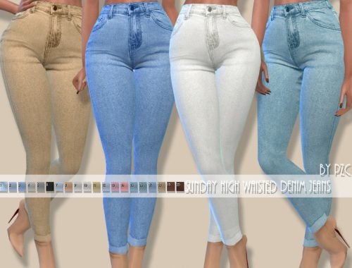 Sunday High Waisted Denim Jeans