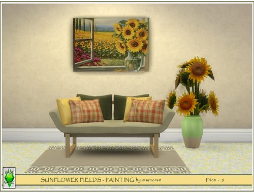 Sunflower Fields - Painting by marcorse