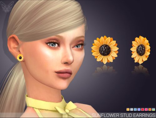 Sunflower Stud Earrings