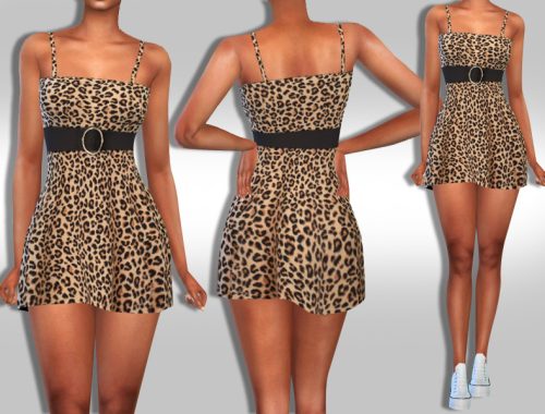 Super Mini Trendy Leopard Dress