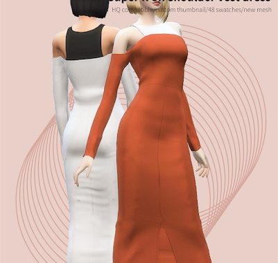 Super R off shoulder vest dress at Charonlee