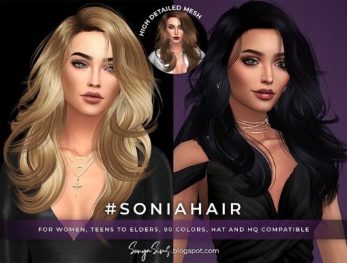 Supernova, Amanda & Sonia Hairs at Sonya Sims