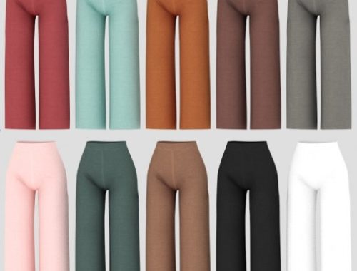 Susie Set: blouse and pants at Daisy Pixels