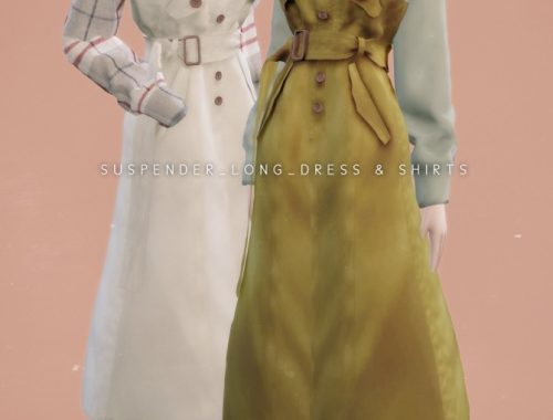 Suspender Long Dress at NEWEN
