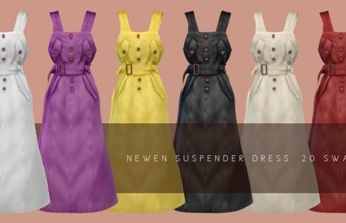 Suspender Long Dress at NEWEN