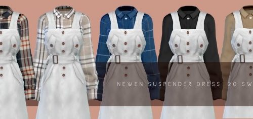 Suspender Long Dress at NEWEN