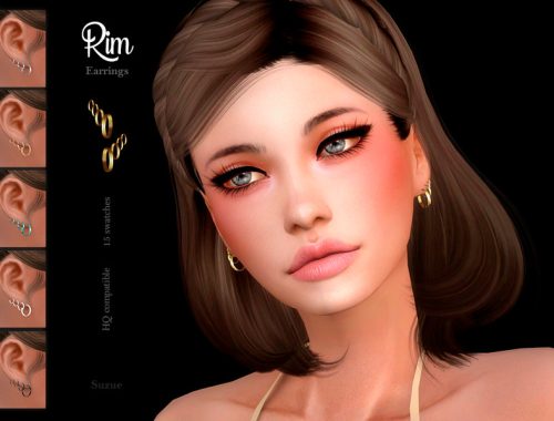 [Suzue] Rim Earrings