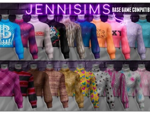 Sweater crop top at Jenni Sims