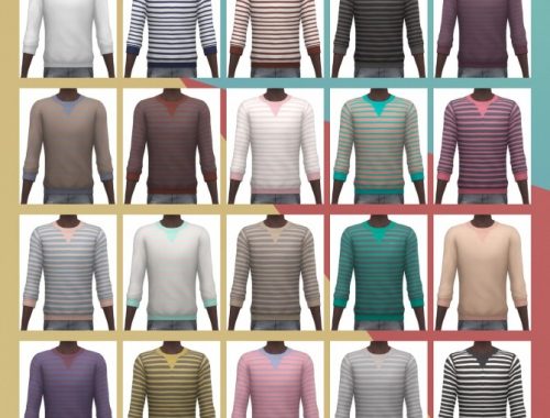 Sweater & Distressed Shorts at Busted Pixels