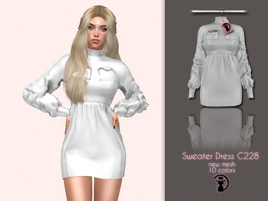 Sweater Dress C228 - The Sims 4 Catalog