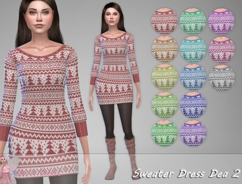 Sweater Dress Dea 2