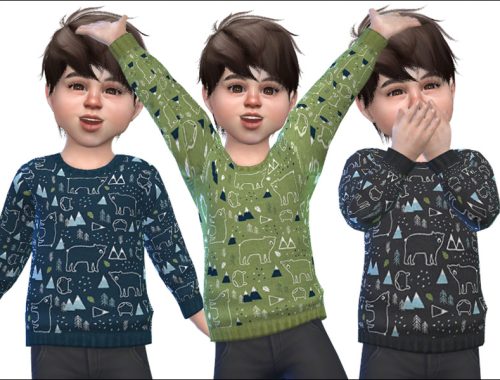 Sweater for Toddler Boys 01 - EP Cats and Dogs needed