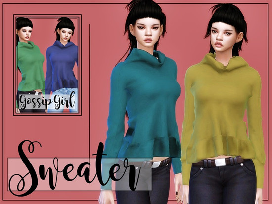 Sweater V1 - GossipGirl - The Sims 4 Catalog