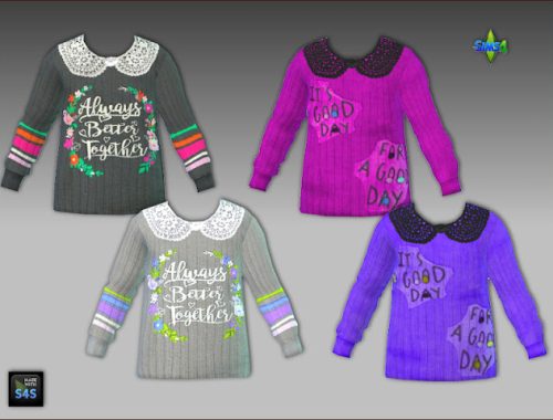 Sweaters and pants for toddler girls by Mabra at Arte Della Vita