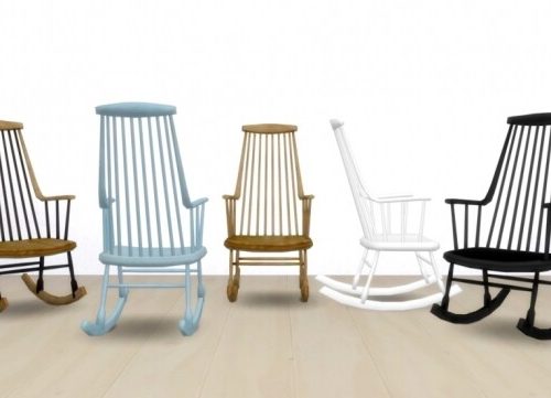 Swedish Rocking Chair by Pocci at Garden Breeze Sims 4