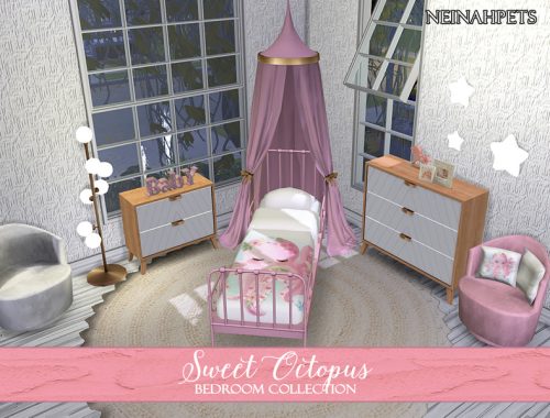 Sweet Octopus Bedroom  Collection {Mesh Required}