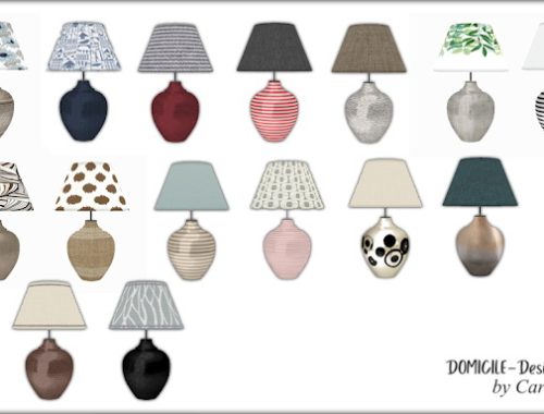 Sweet September sofa, pillows, dresser, plant & lamp at DOMICILE Design TS4