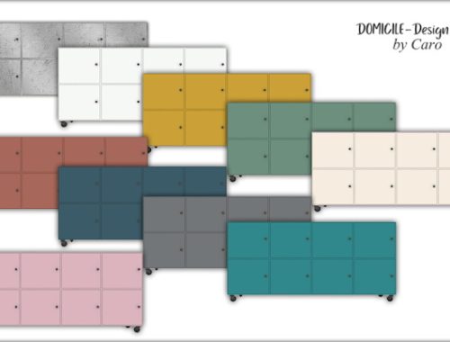 Sweet September sofa, pillows, dresser, plant & lamp at DOMICILE Design TS4