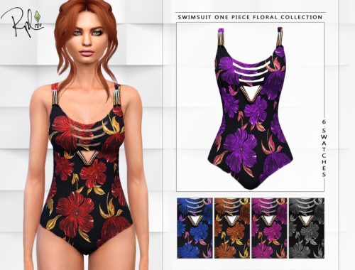 Swimsuit One Piece Floral Collection