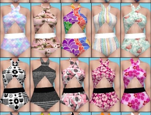 Swimsuits 2019 Hawaii/Ibiza/Teneriffe at Annett’s Sims 4 Welt