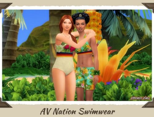 Swimsuits for the Family at Strenee Sims