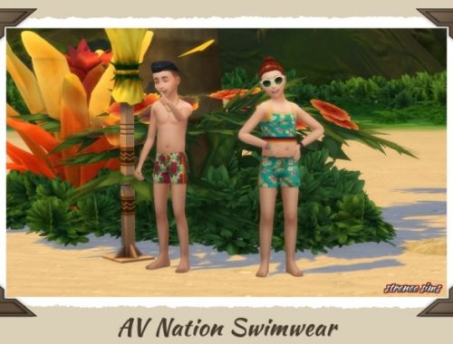 Swimsuits for the Family at Strenee Sims