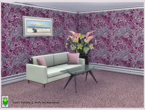 Swirl Paisley Walls by marcorse