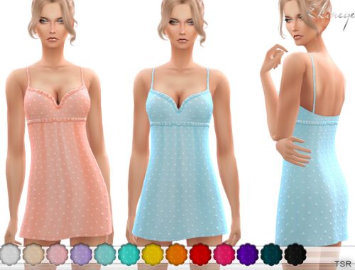 Swiss-Dot Mini Dress