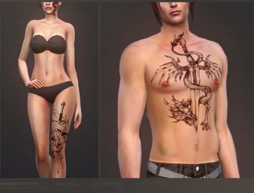 Swords tattoos