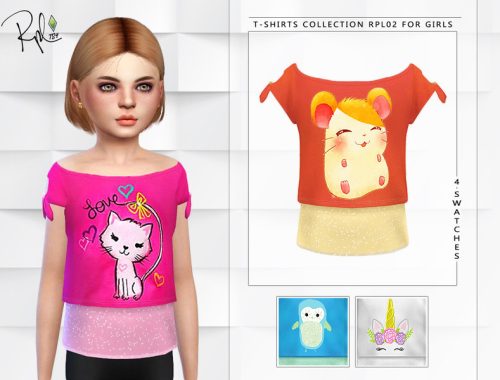 T-shirts Collection RPL02 for Girls