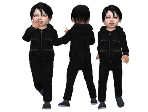 T55 Leather set for toddler boys
