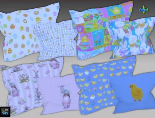 Table clothes and cushions for Easter by Mabra at Arte Della Vita