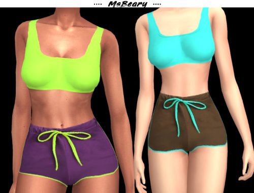 Tanktop With Drawstring Shorts SET