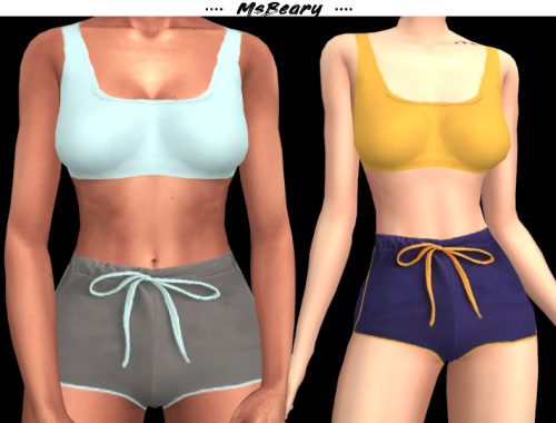 Tanktop With Drawstring Shorts SET