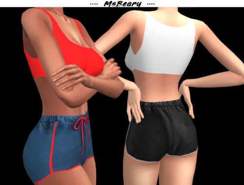 Tanktop With Drawstring Shorts SET