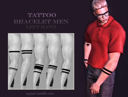 Tattoo bracelet men-left hand