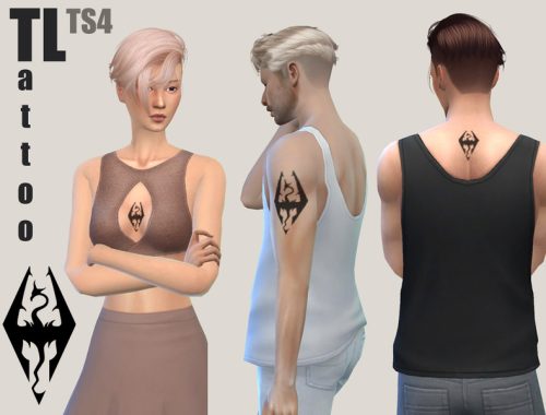 Tattoo SET Dragonborn