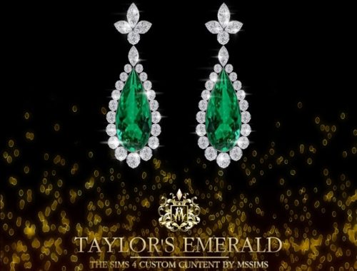 TAYLOR’S EMERALD NECKLACE & EARRINGS (P) at MSSIMS