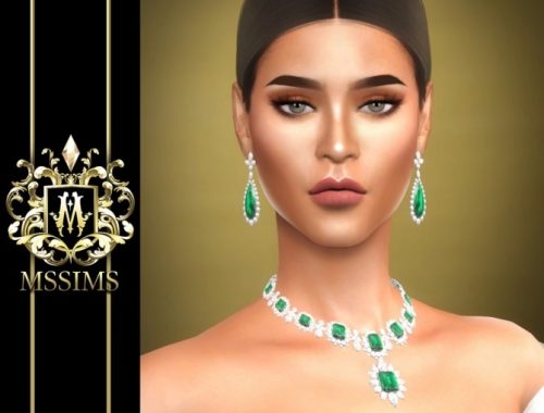 TAYLOR’S EMERALD NECKLACE & EARRINGS (P) at MSSIMS