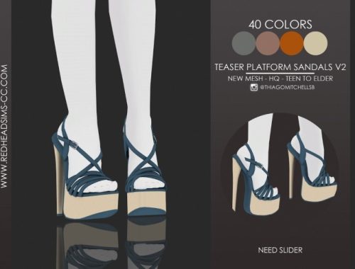 TEASER PLATFORM SANDALS