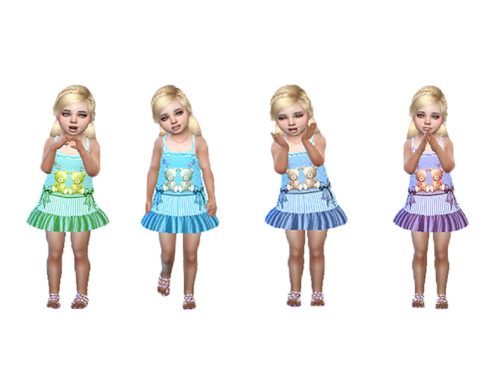 Teddie toddler dress