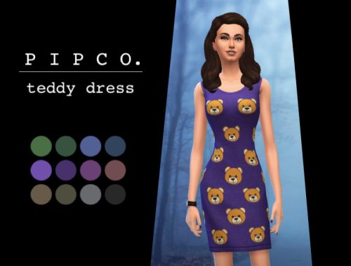 teddy dress (moschino stuff required)